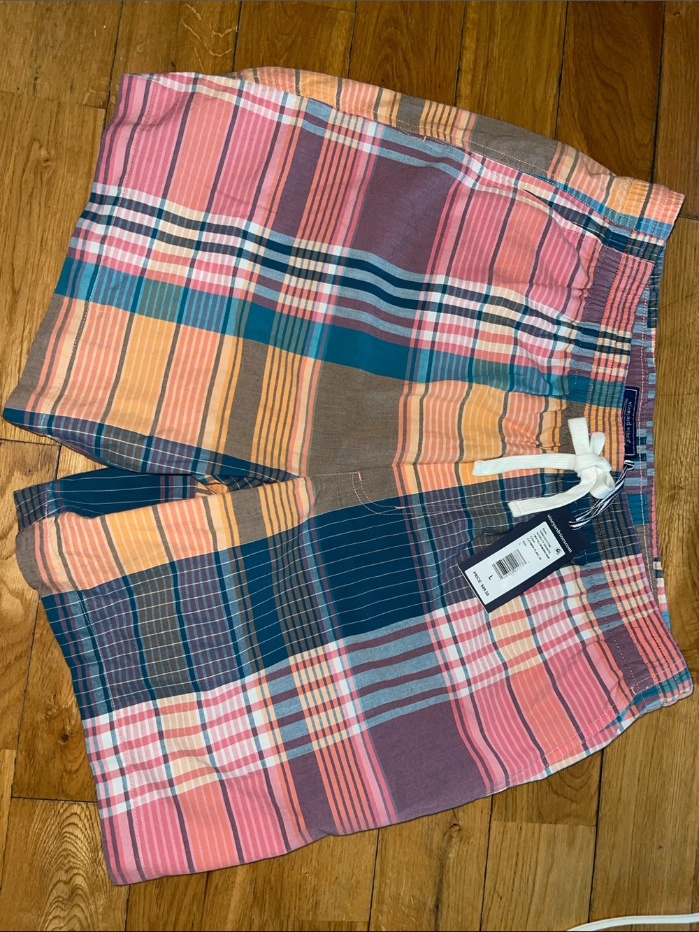 Vineyard Vines Multicolor Plaid Swim Trunks